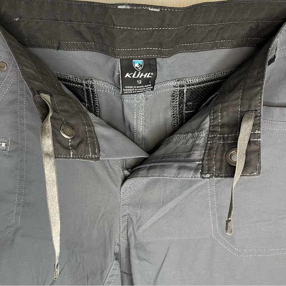 Kuhl Kliffside Air Roll-up Shorts Hiking Outdoor Gray Women's Sz 12 Style #6232 - Picture 8 of 15